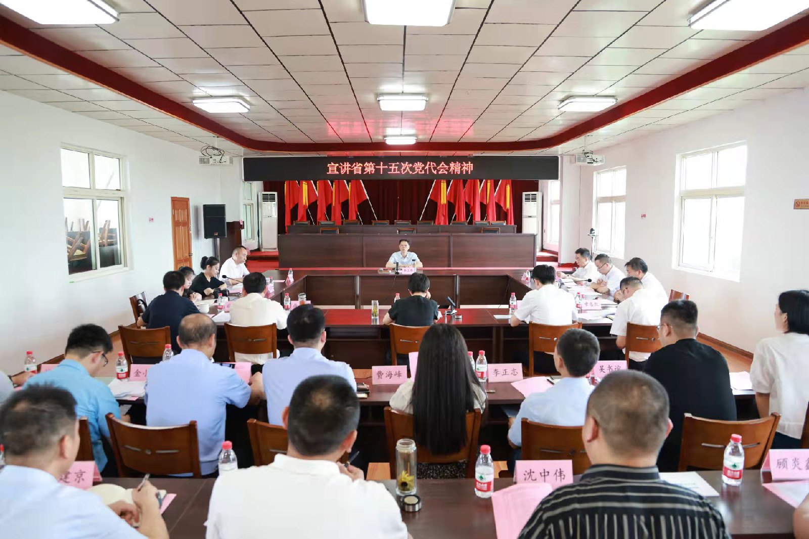 李上葵到南浔区千金镇宣讲省第十五次党代会精神